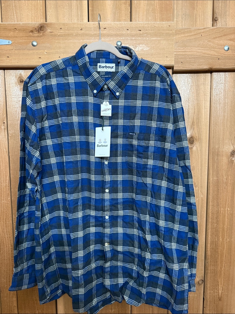 NWT- Barbour Flannel Shirt size XXL Country Checks Print